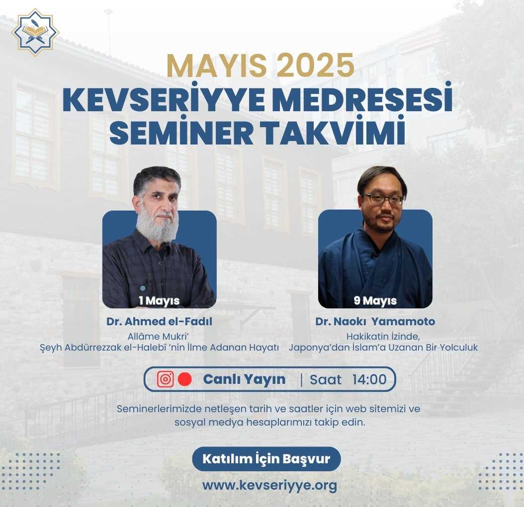 Kevseriyye Medresesi Mayıs Ayı Seminerleri Tamamlandı