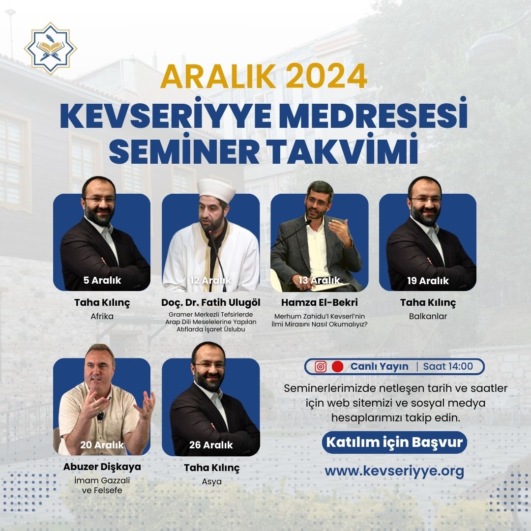 Aralık Ayı Seminerleri